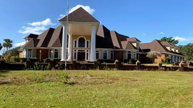 Roof on a large estate home